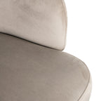 Stoel Amphara khaki fluweel brandvertragend (FR-Quartz 903 Khaki)