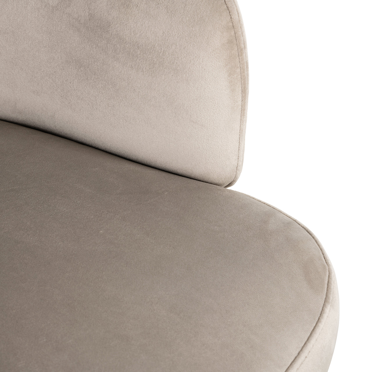 Stoel Amphara khaki fluweel brandvertragend (FR-Quartz 903 Khaki)