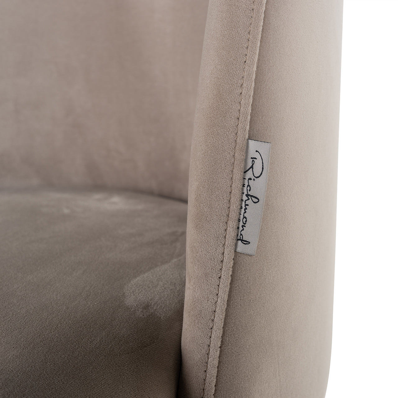 Stoel Alicia khaki fluweel brandvertragend (FR-Quartz 903 Khaki)