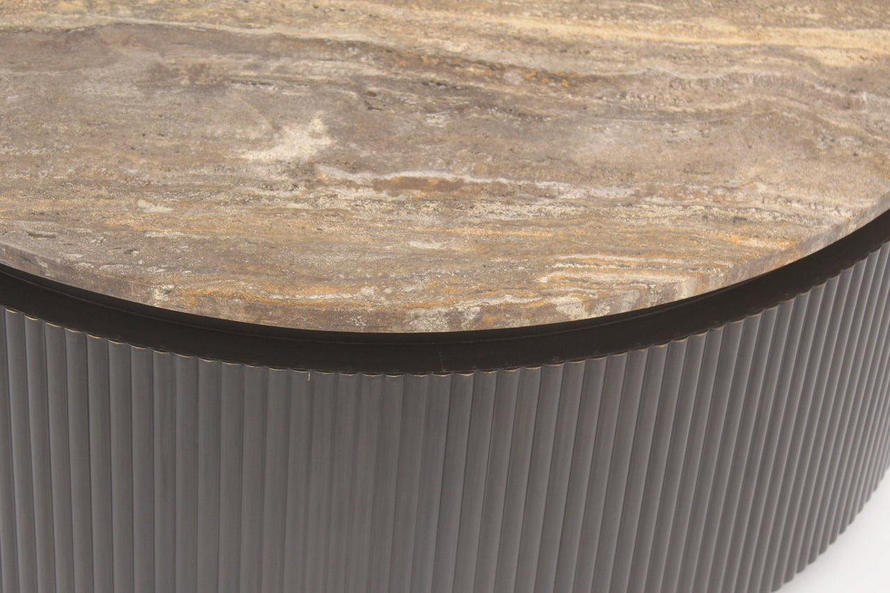 Salontafel Russo bruin 90Ø