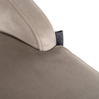 Barstoel Bolton khaki fluweel / geborsteld goud brandvertragend (FR-Quartz 903 Khaki)