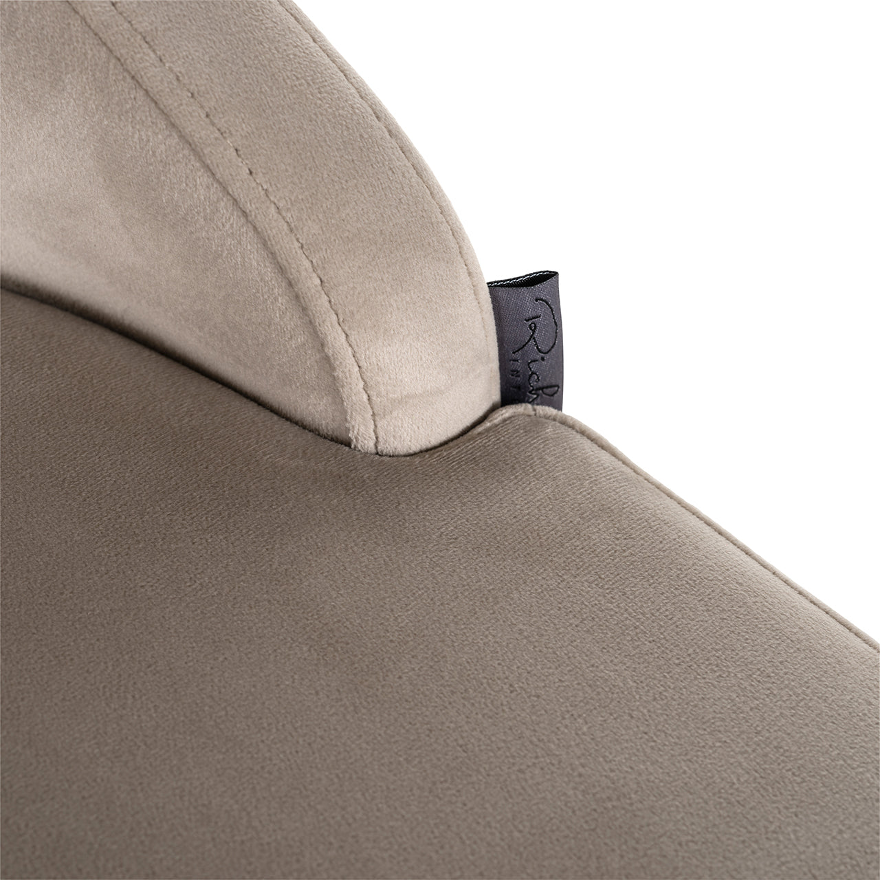 Barstoel Bolton khaki fluweel / geborsteld goud brandvertragend (FR-Quartz 903 Khaki)