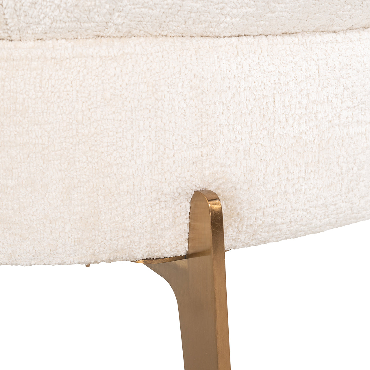 Fauteuil Venus witte chenille (Bergen 900 witte chenille)