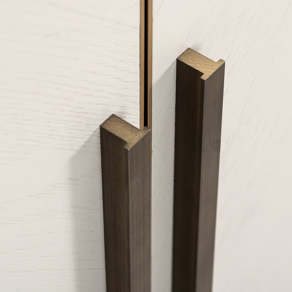 Dressoir Whitebone messing 4-deuren (Verona Grijs)