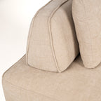 Bank Tudor met losse rugleuning zand olympus (Zand olympus)