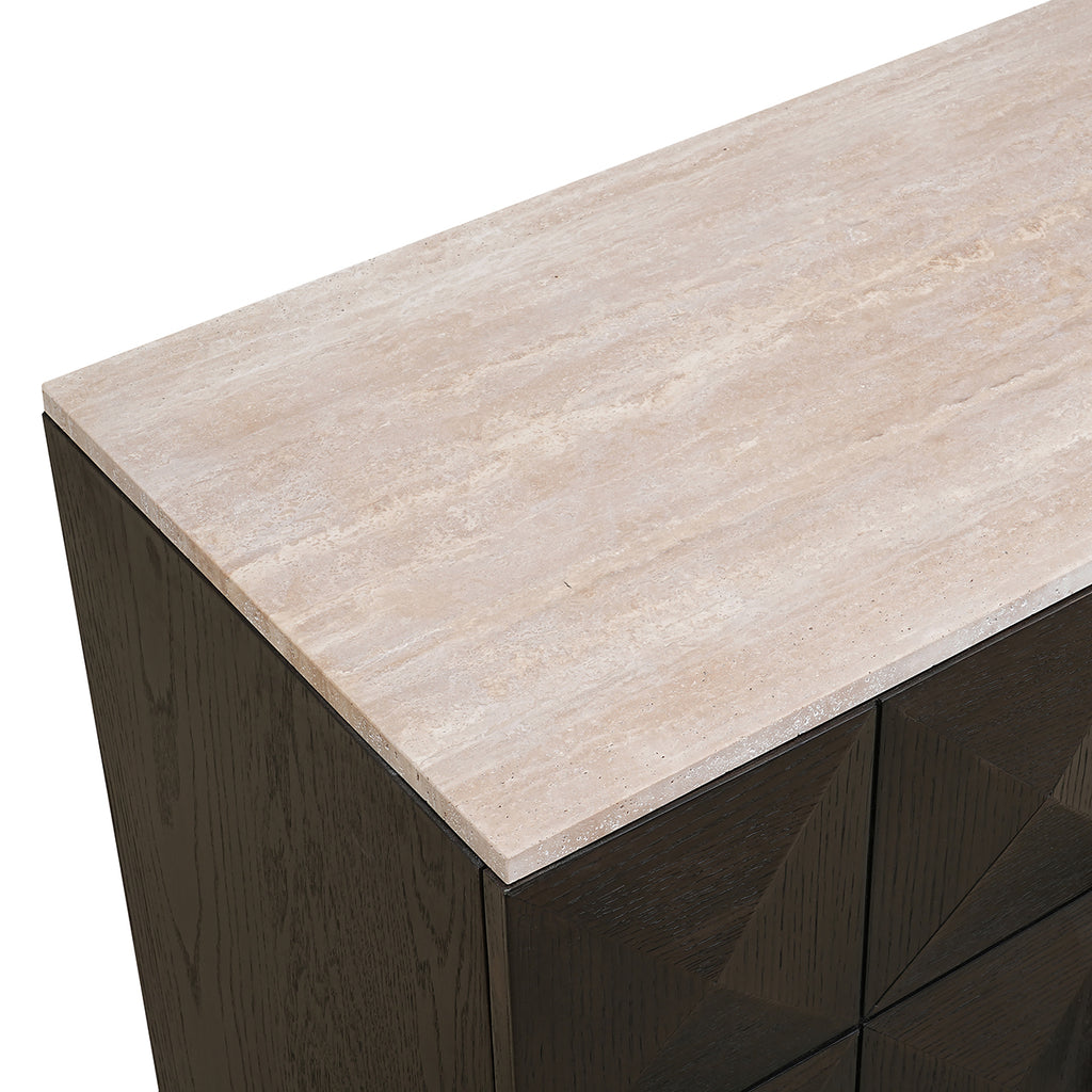 Dressoir Claremont 4-deurs (Bruin)