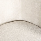 Stoel Amphara wit chenille brandvertragend (FR-Bergen 900 wit chenille)