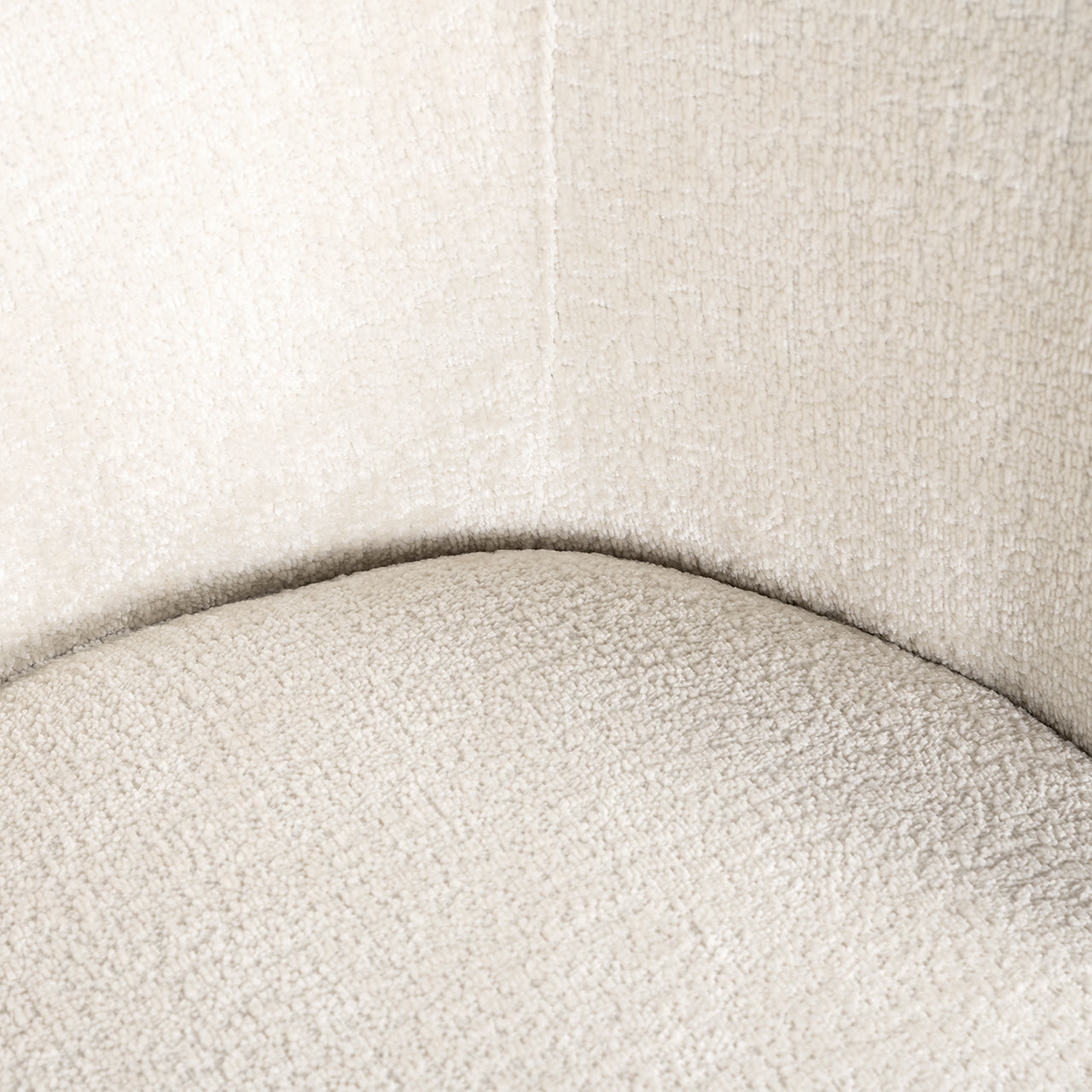 Stoel Amphara wit chenille brandvertragend (FR-Bergen 900 wit chenille)