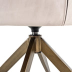 Draaistoel Aline khaki fluweel brandvertragend (FR-Quartz 903 Khaki)