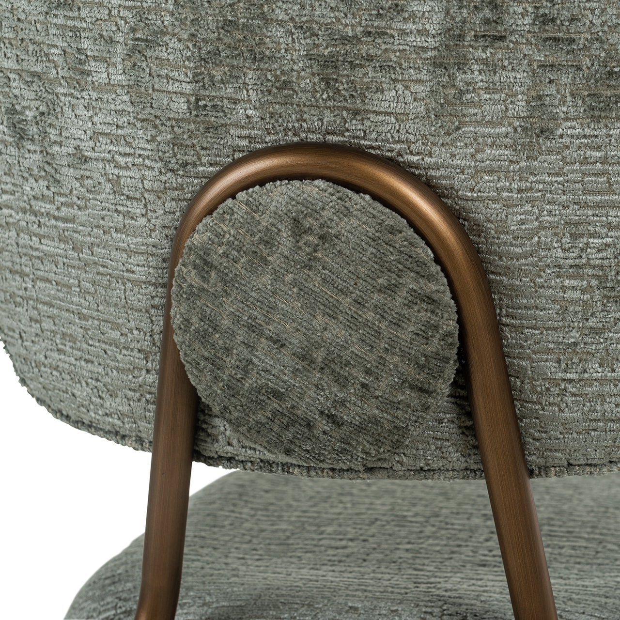 Counterstoel Xenia thyme fusion / geborstelde gouden poten (Fusion thyme 206)