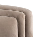 Fauteuil Hazel khaki fluweel brandvertragend (FR-Quartz 903 Khaki)
