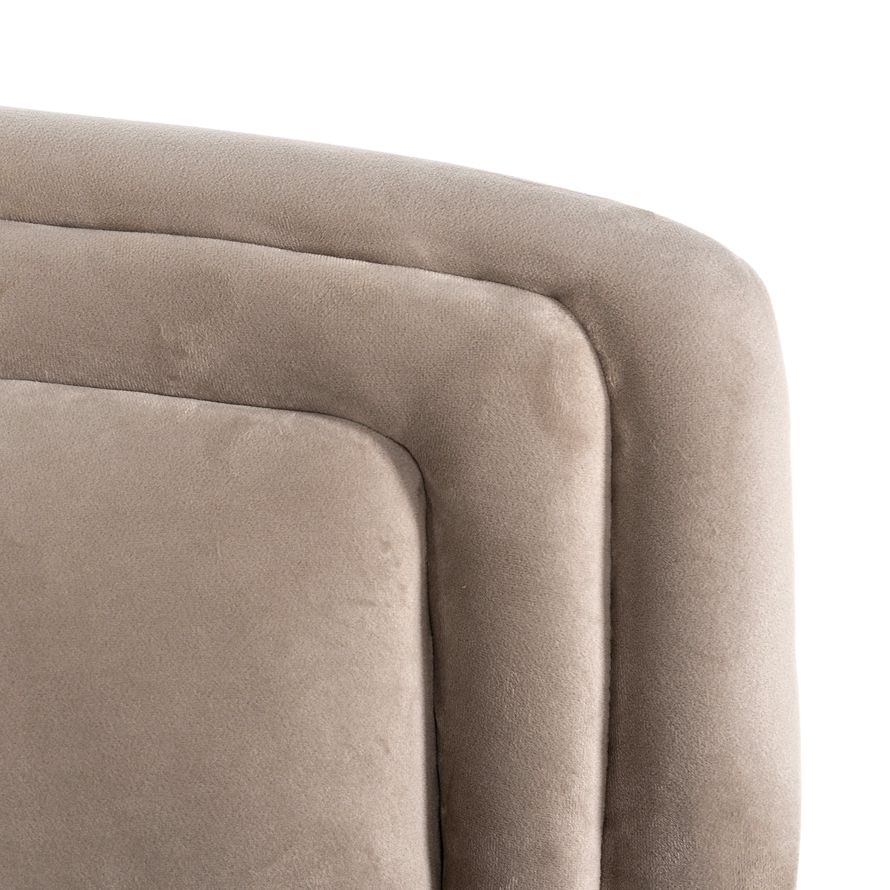 Fauteuil Hazel khaki fluweel brandvertragend (FR-Quartz 903 Khaki)