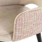 Stoel Giovanna trendy roze/kwarts khaki (Wees trendy 1673 roze)