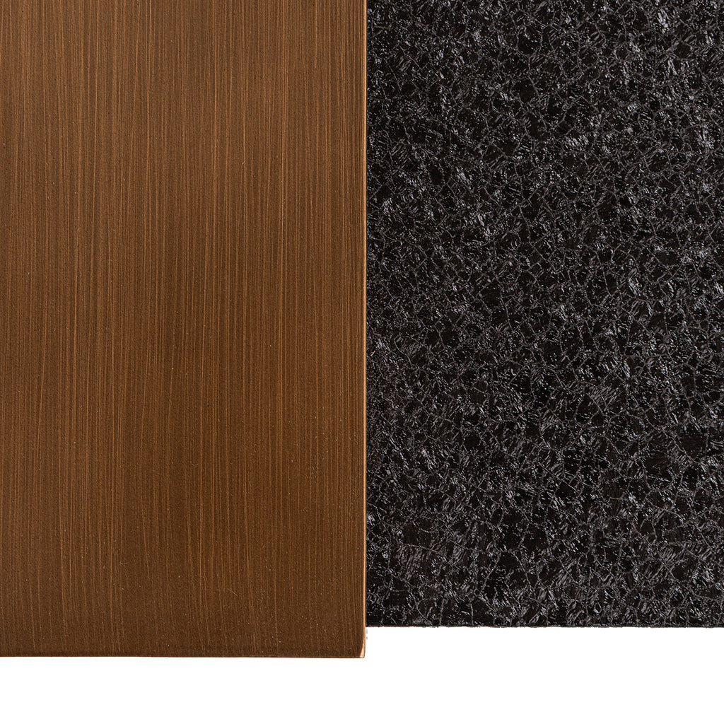 Wandtafel Bazel (Zwart/goud)