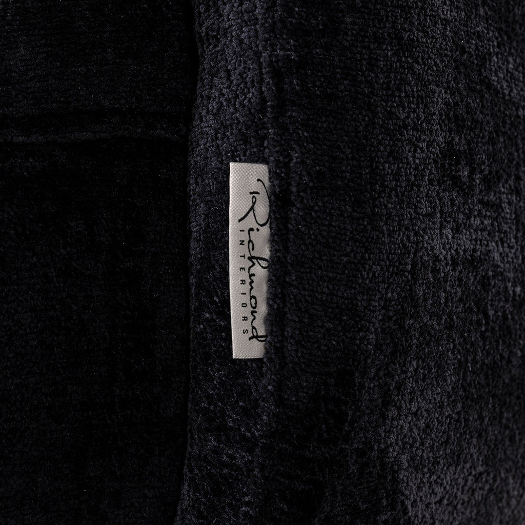 Draaifauteuil Turner zwart chenille (Bergen 809 zwart chenille)