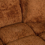 Bank Cube 3-zits + lounge rechts (Be Lovely 603 Cinnamon)