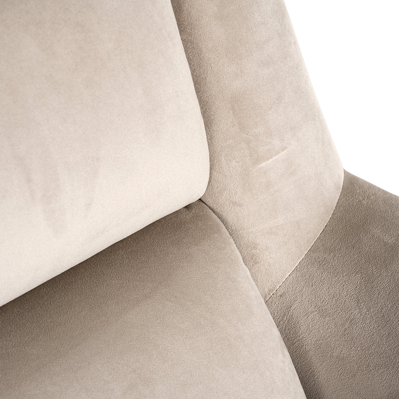 Draaifauteuil Nora khaki fluweel (Quartz Khaki 903)