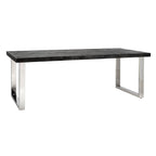 Eettafel Blackbone Silver zwart rustiek 220"