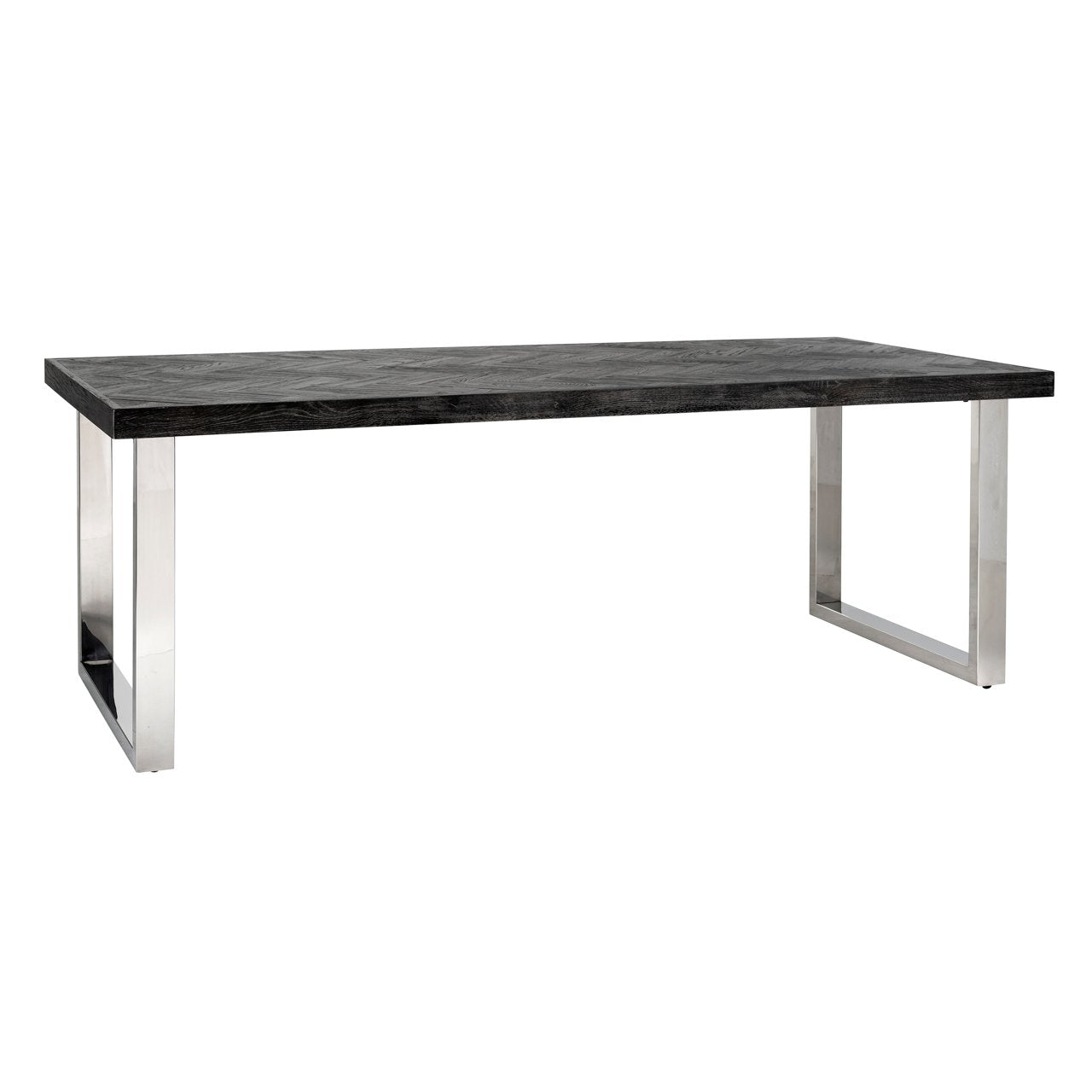 Eettafel Blackbone Silver zwart rustiek 220"