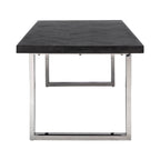 Eettafel Blackbone Silver zwart rustiek 220"