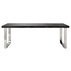 Eettafel Blackbone Silver zwart rustiek 220"