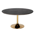 Eettafel Blackbone Gold zwart rustiek 140Ø