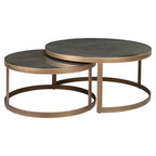 Salontafel Bloomville set van 2 (Goud)