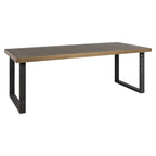 Eettafel Bloomville bruin incl. glazen blad 230"