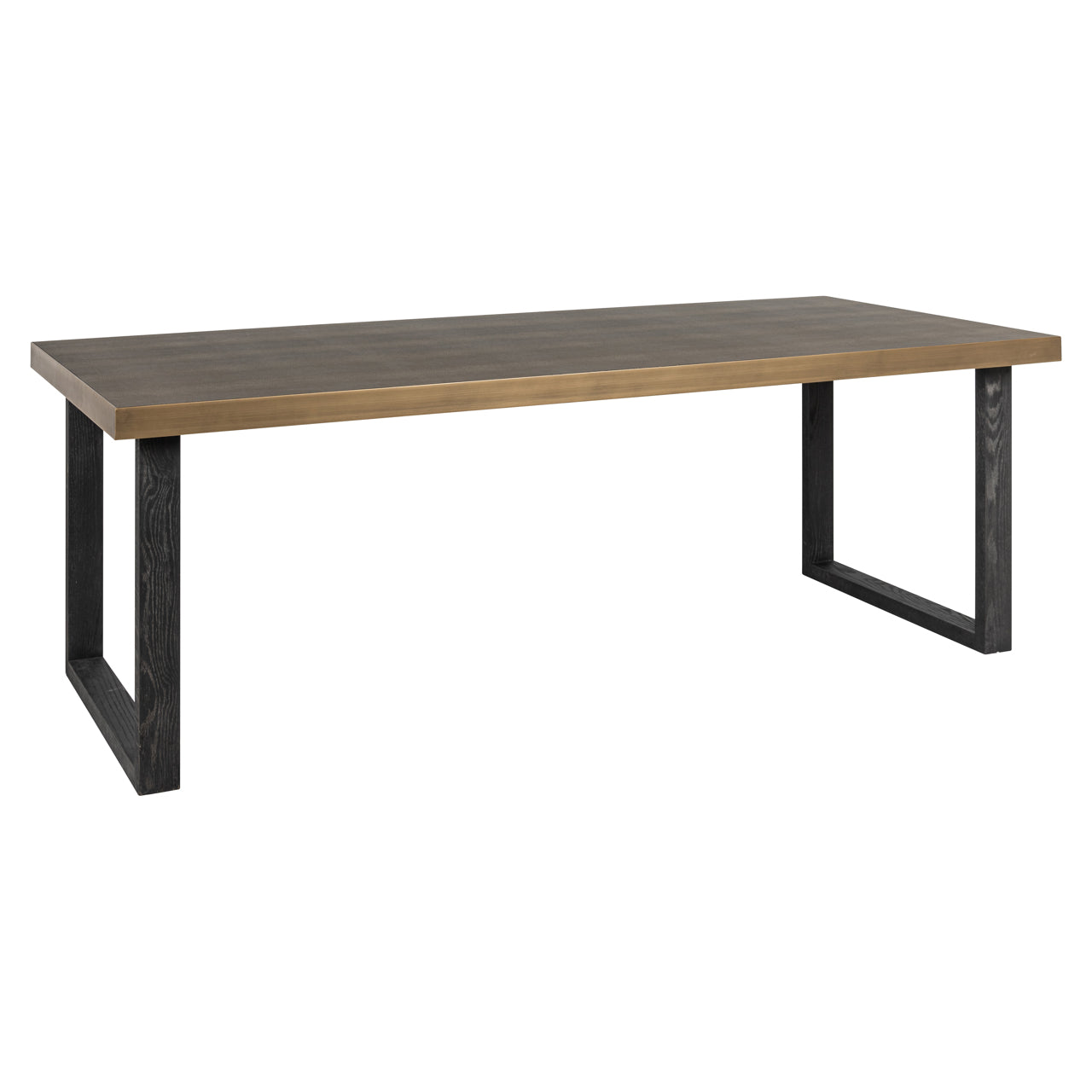 Eettafel Bloomville bruin incl. glazen blad 230"