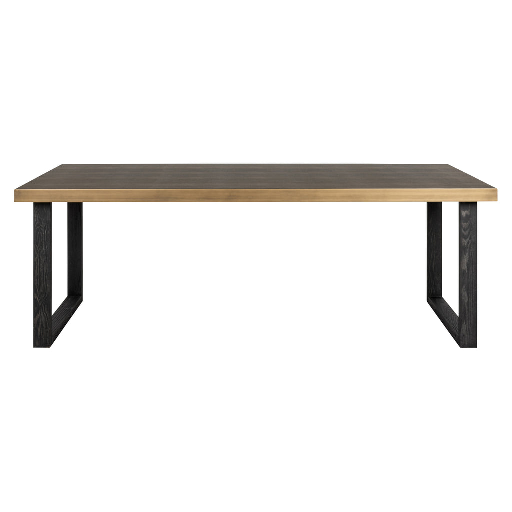 Eettafel Bloomville bruin incl. glazen blad 230"