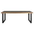 Eettafel Bloomville bruin incl. glazen blad 230"