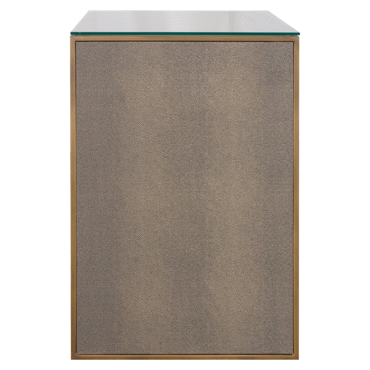 Nachtkastje Bloomville 1-lade incl. glas (Bruin)