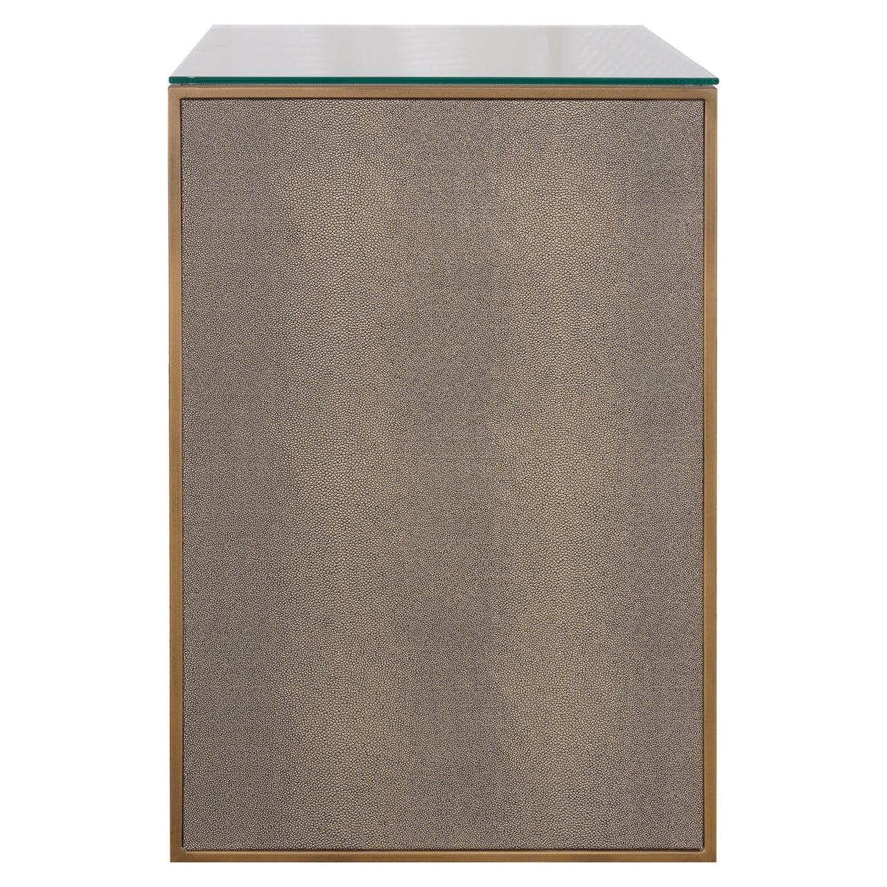 Nachtkastje Bloomville 1-lade incl. glas (Bruin)