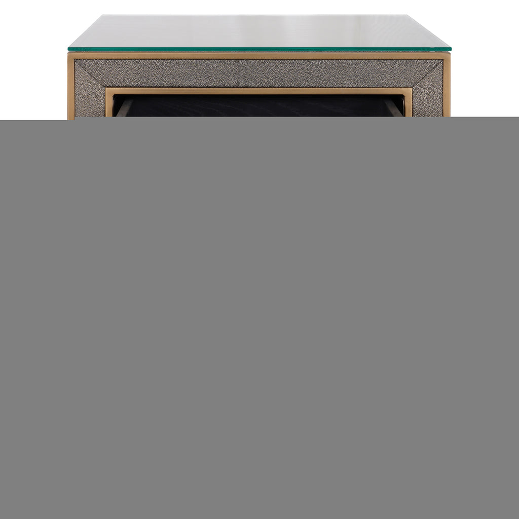 Nachtkastje Bloomville 1-lade incl. glas (Bruin)