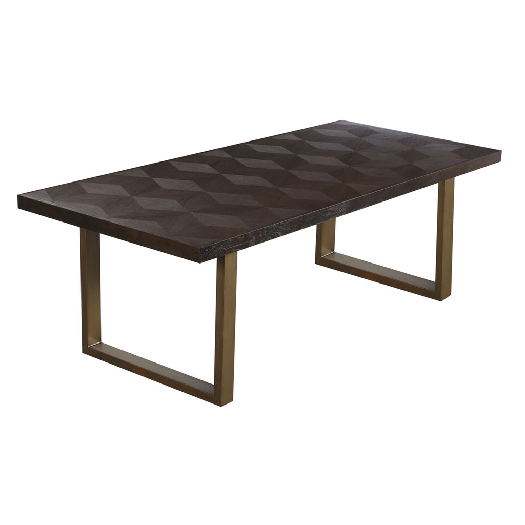 Eettafel Luxor diamant 230 (Bruin)