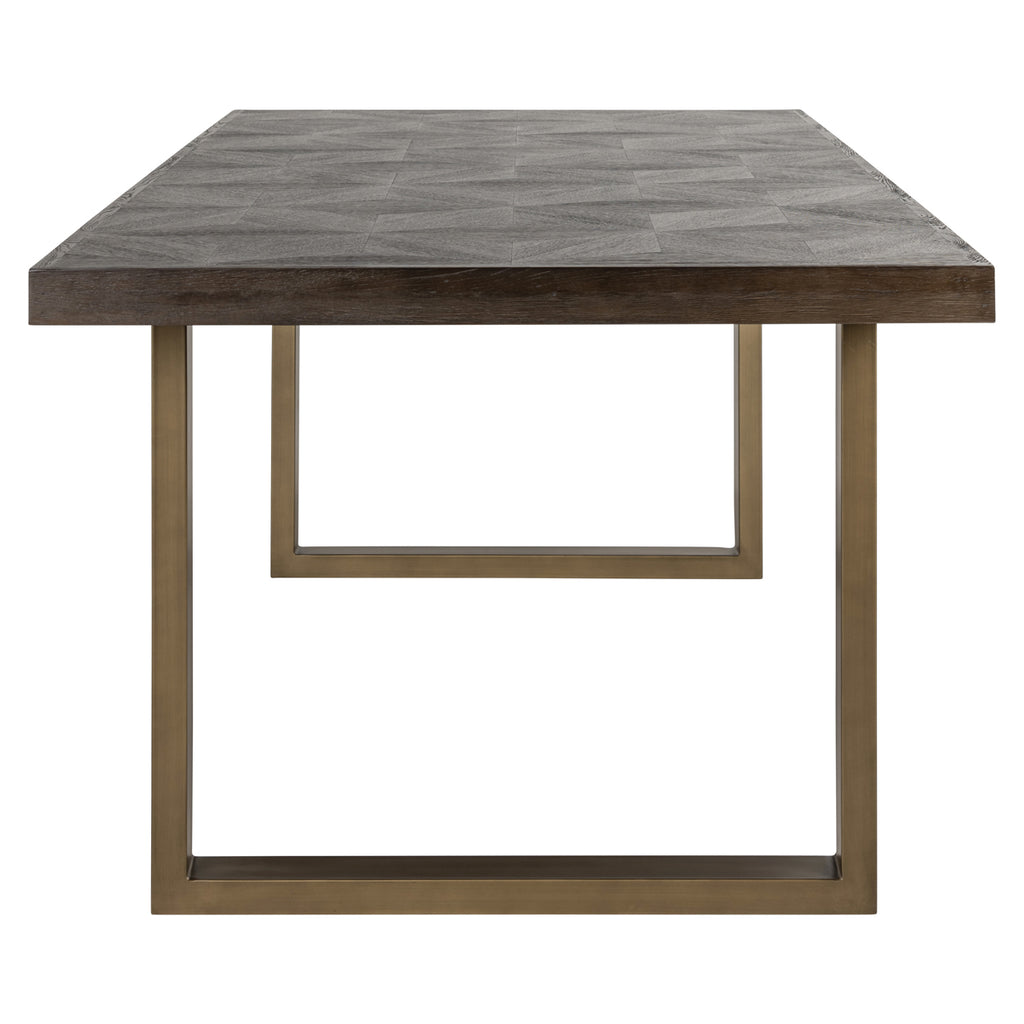 Eettafel Luxor diamant 230 (Bruin)