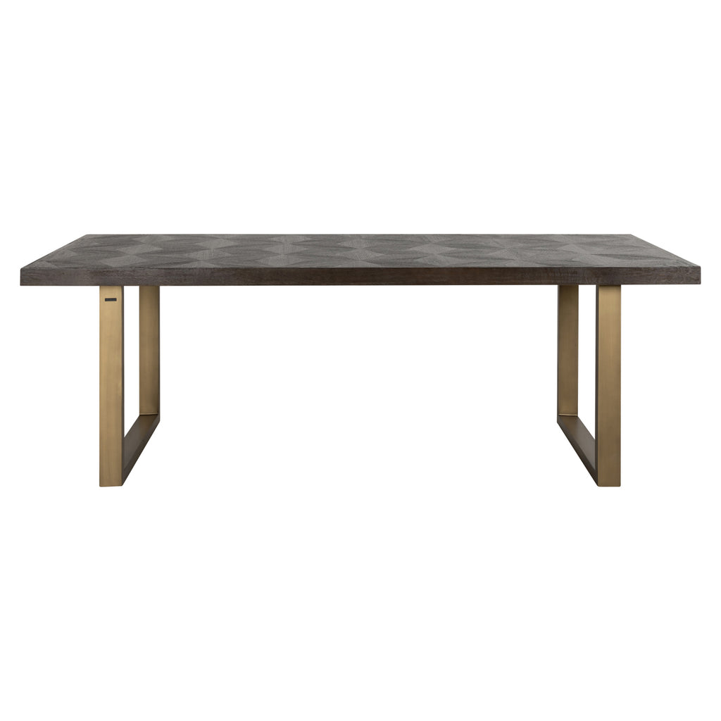 Eettafel Luxor diamant 230 (Bruin)