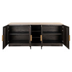 Dressoir Claremont bruin 4 deuren 2 planken