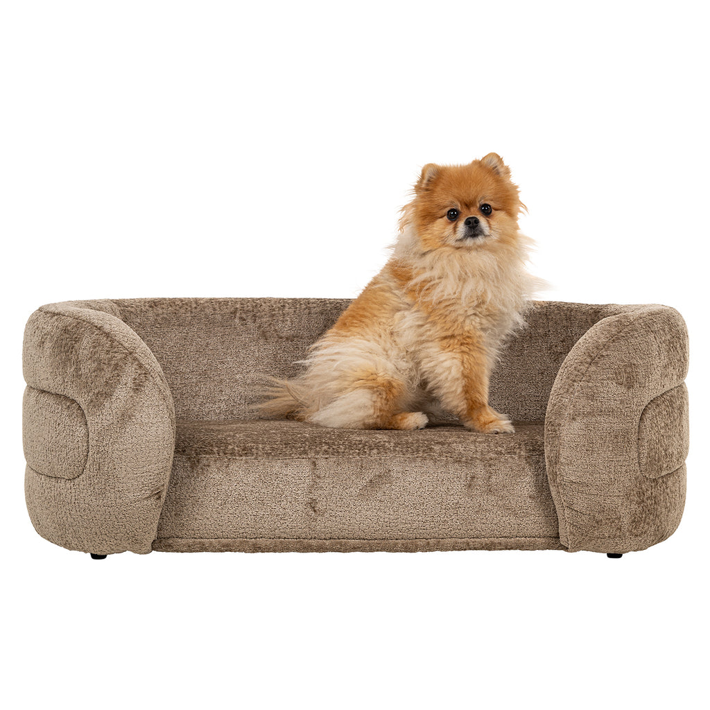 Huisdierenbed Bingo taupe chenille (Bergen 104 taupe chenille)