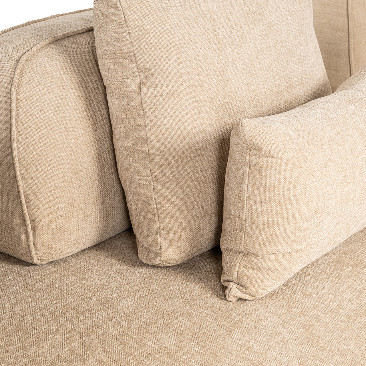 Bank Tudor met losse rugleuning zand olympus (Zand olympus)