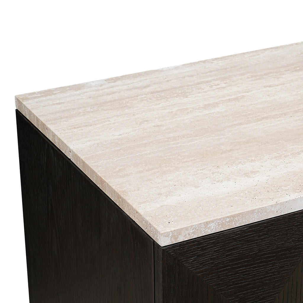 Wandkast Claremont 2-deurs (Bruin)