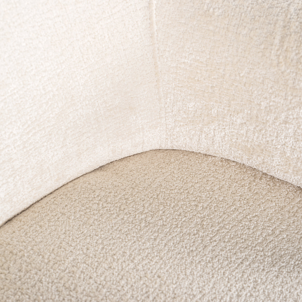 Fauteuil Venus witte chenille (Bergen 900 witte chenille)