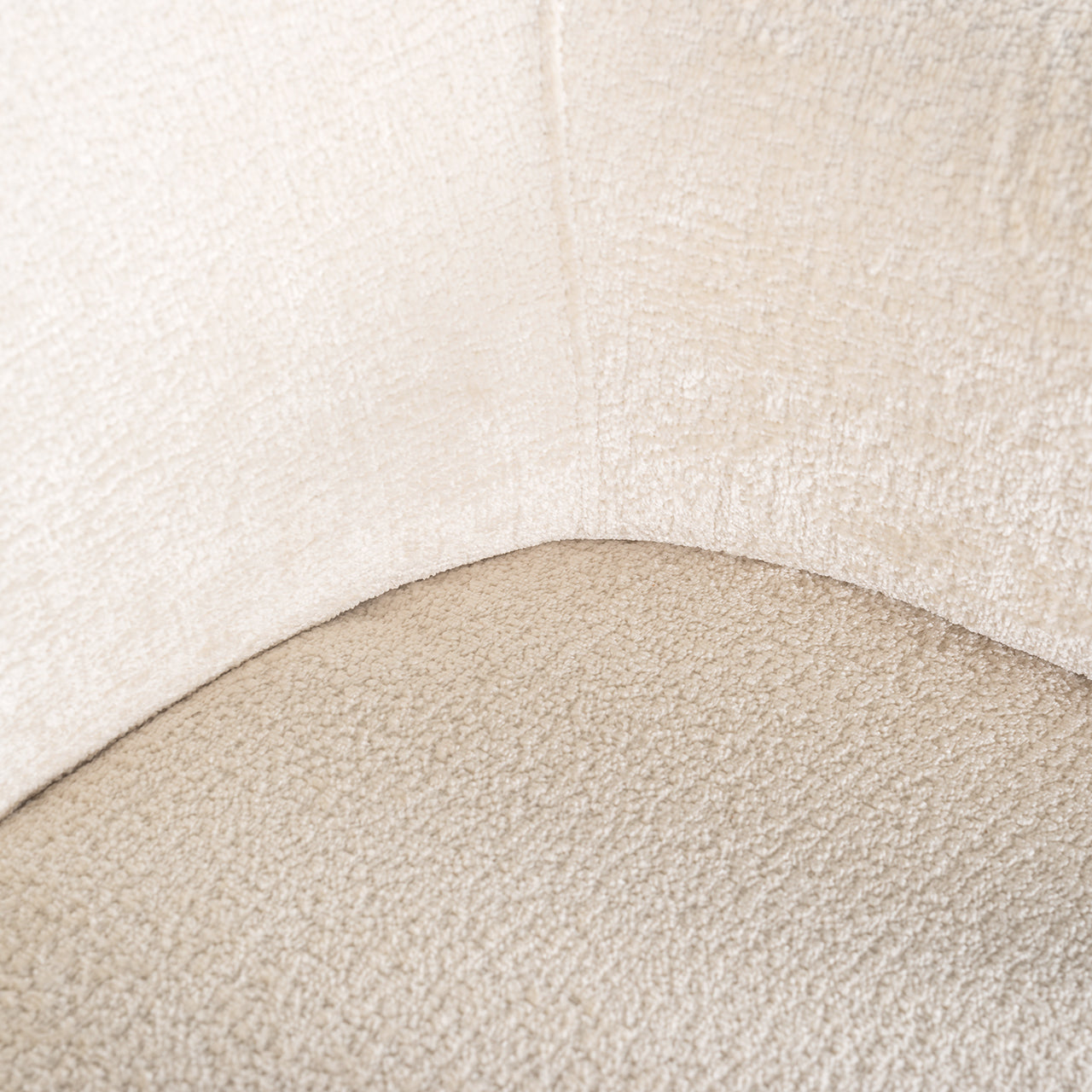 Fauteuil Venus witte chenille (Bergen 900 witte chenille)