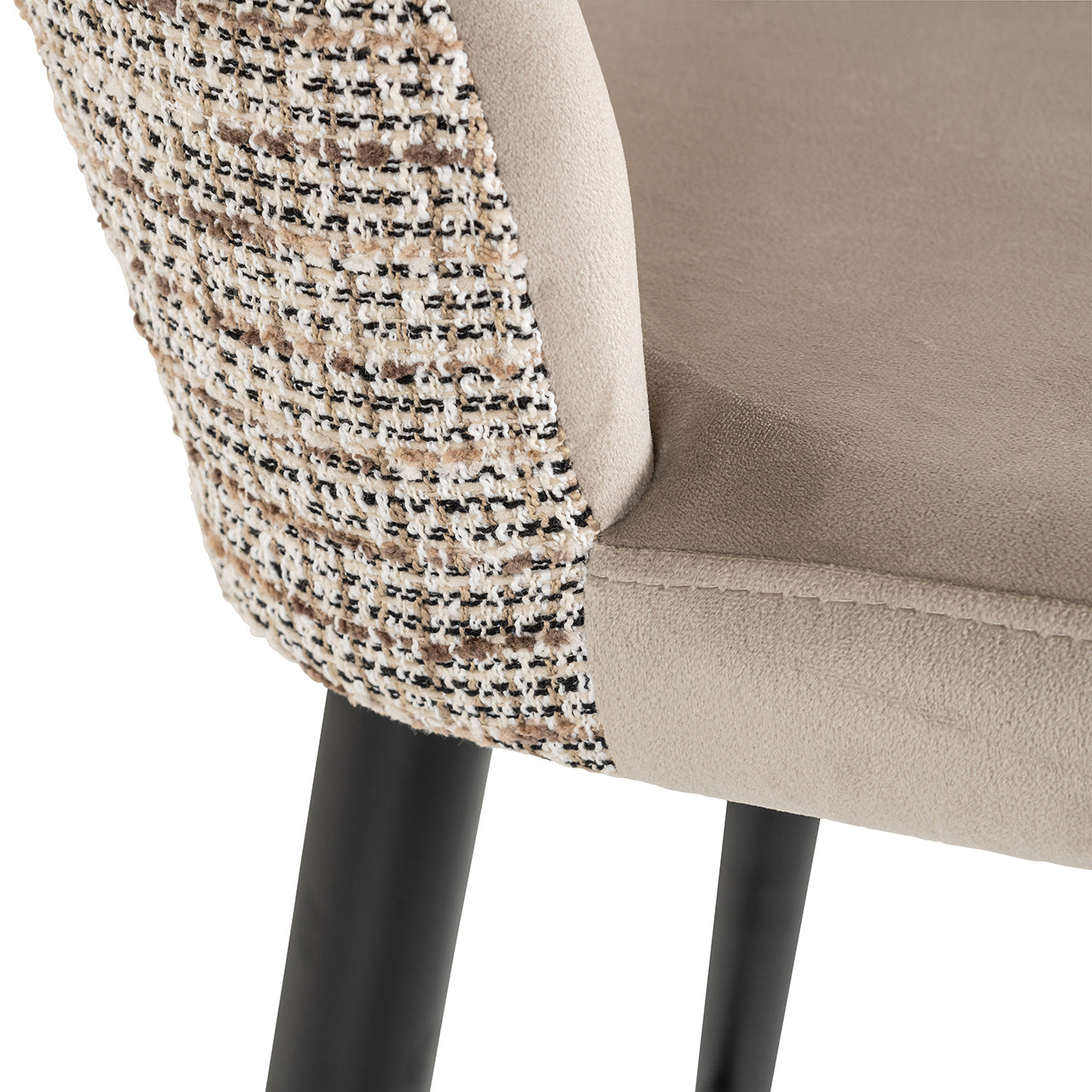 Barstoel Tabitha trendy nature / kwarts khaki brandvertragend (Be Trendy 01 Nature)