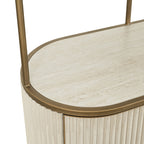 Wandkast Tivoli 2-deurs 3 open planken (Wit)