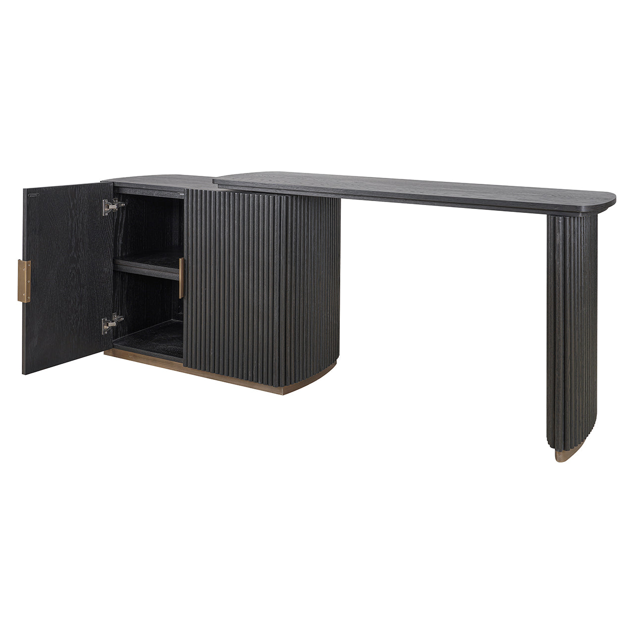 Bureau Cambon 2-deurs (Donker koffie)