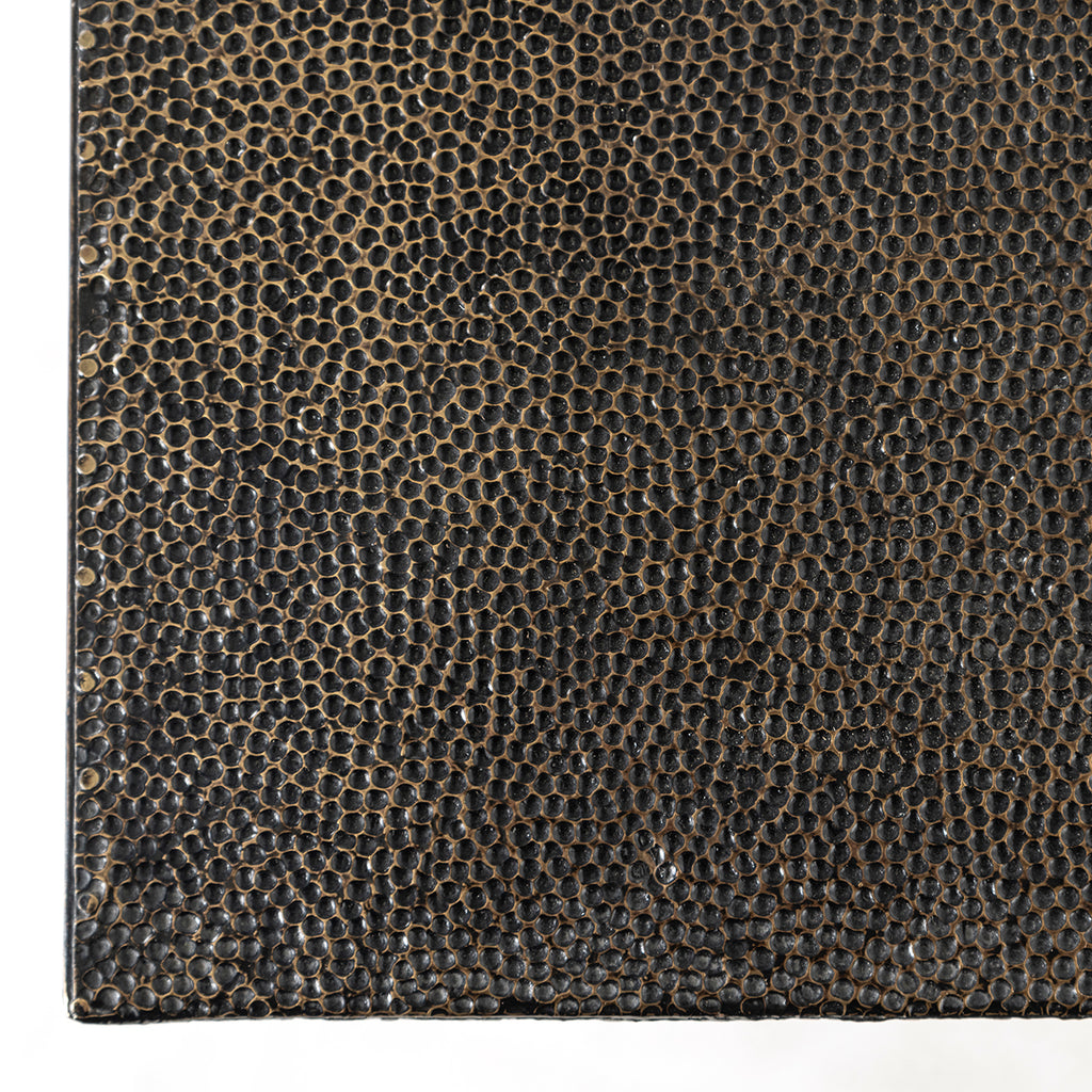 Wandtafel Gizen (Zwart/goud)