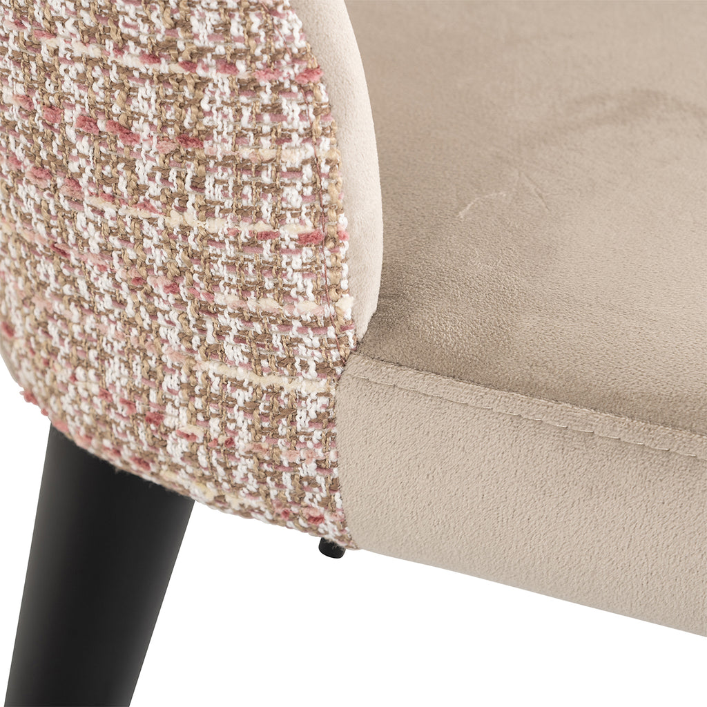 Stoel Tabitha trendy roze / kwarts khaki (Wees trendy 1673 roze)