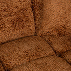Bank Cube 3-zits + lounge links (Be Lovely 603 Kaneel)