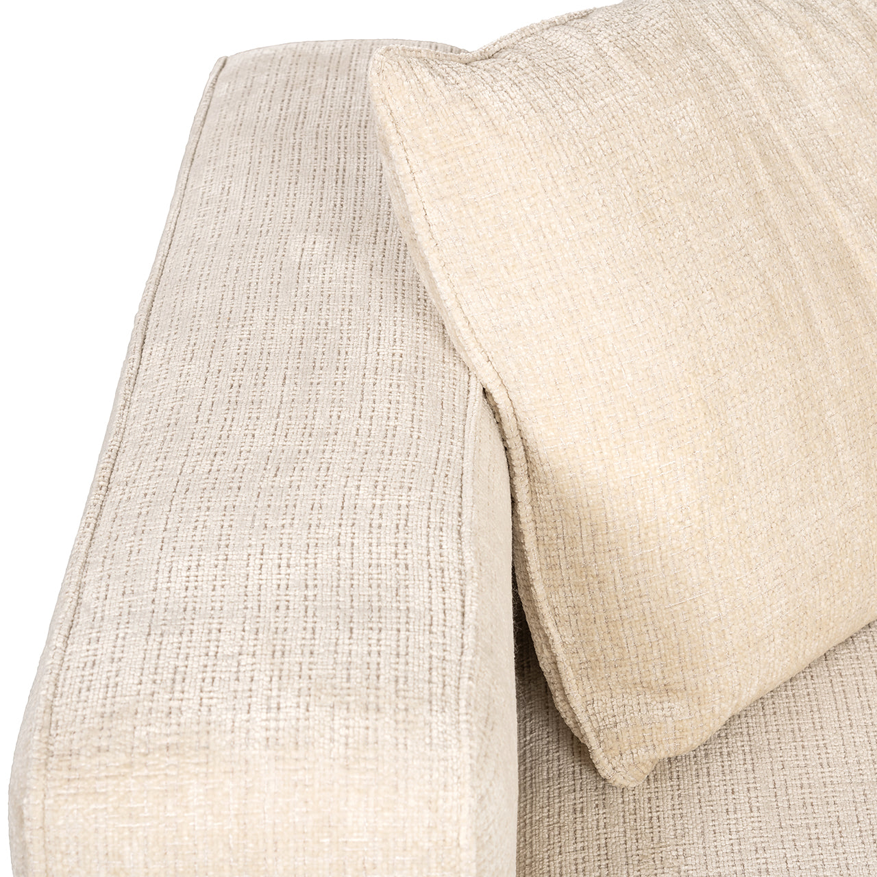 Hoekbank Lusso beige chenille (Niagara 902 beige Chenille)